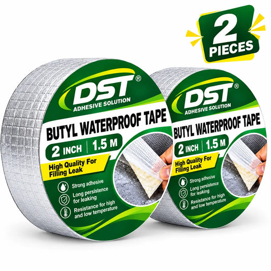 2PC Super Sticky Aluminum Foil Butyl Waterproof Tape – Leak Repair & Sealant Tape