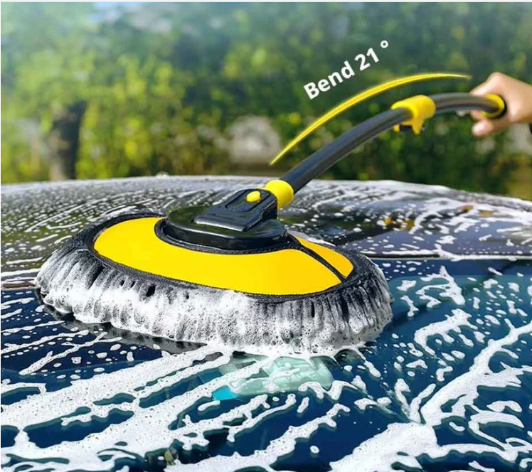 Curved Car Cleaning Brush with Telescopic Handle