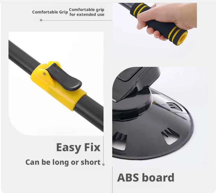 Curved Car Cleaning Brush with Telescopic Handle