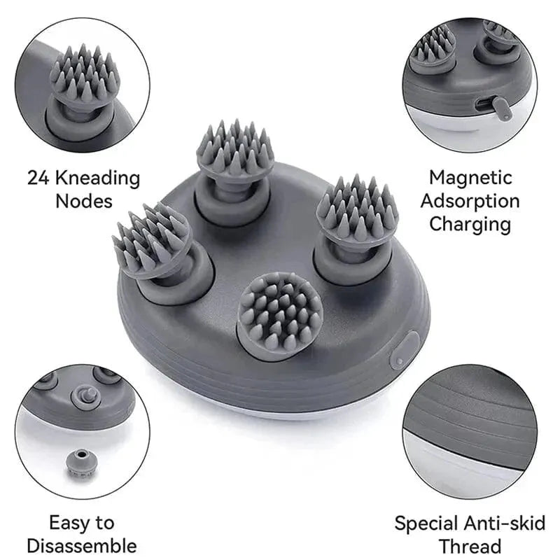 Electric Scalp & Body Massager – Stress Relief for Head, Neck & Shoulders