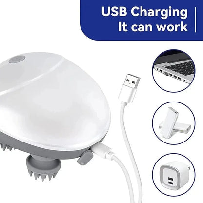 Electric Scalp & Body Massager – Stress Relief for Head, Neck & Shoulders
