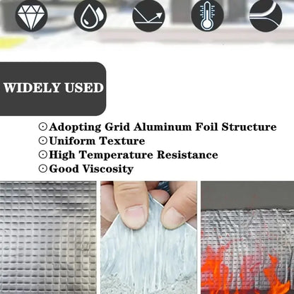 2PC Super Sticky Aluminum Foil Butyl Waterproof Tape – Leak Repair & Sealant Tape